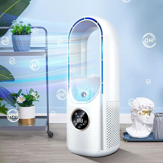 Portable Air Conditioner Fan Air Cooler Desk Cooler Fan with 6 Speeds