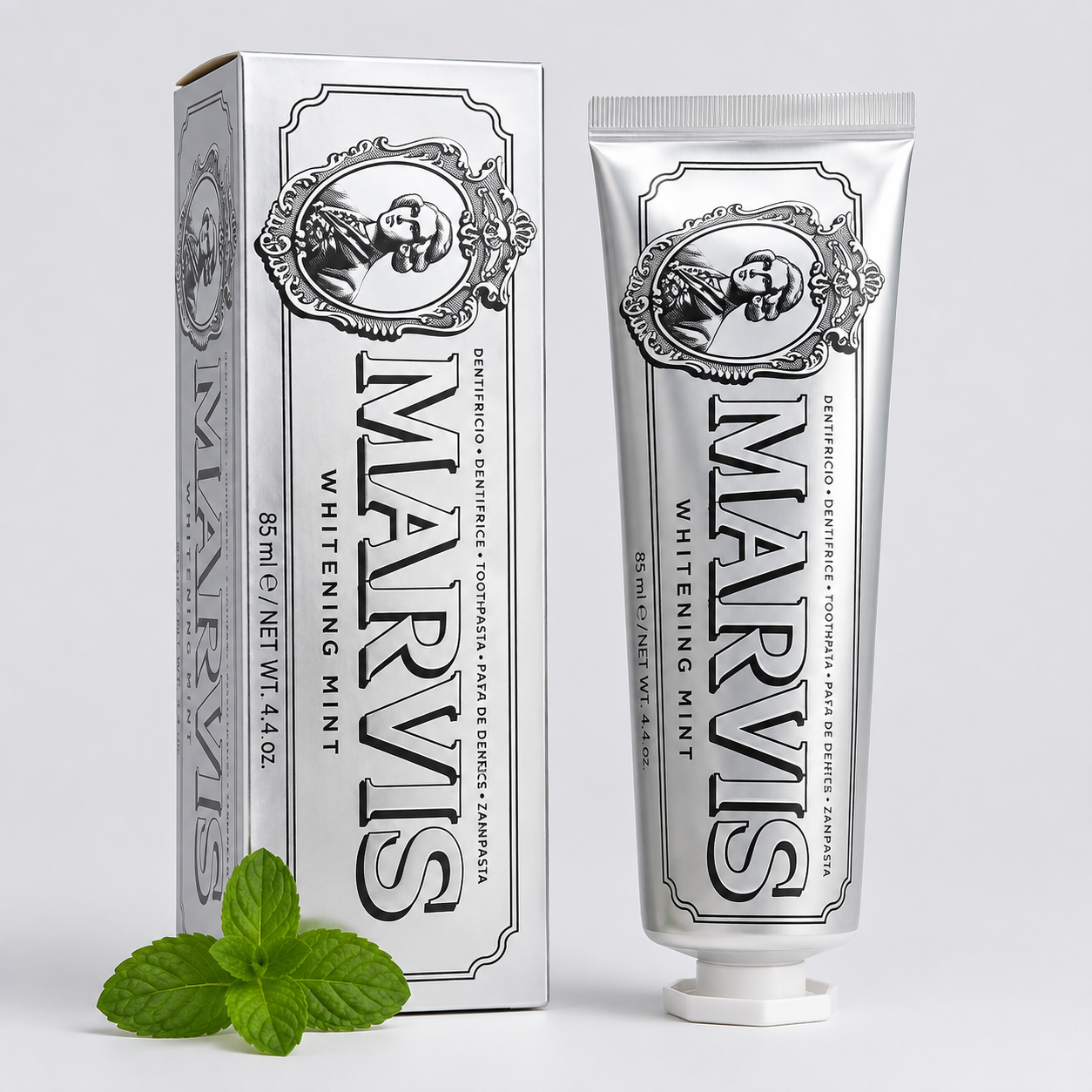 MARVIS Whitening Mint Toothpaste – Whitening & Fresh Breath Dental Care, 85ml